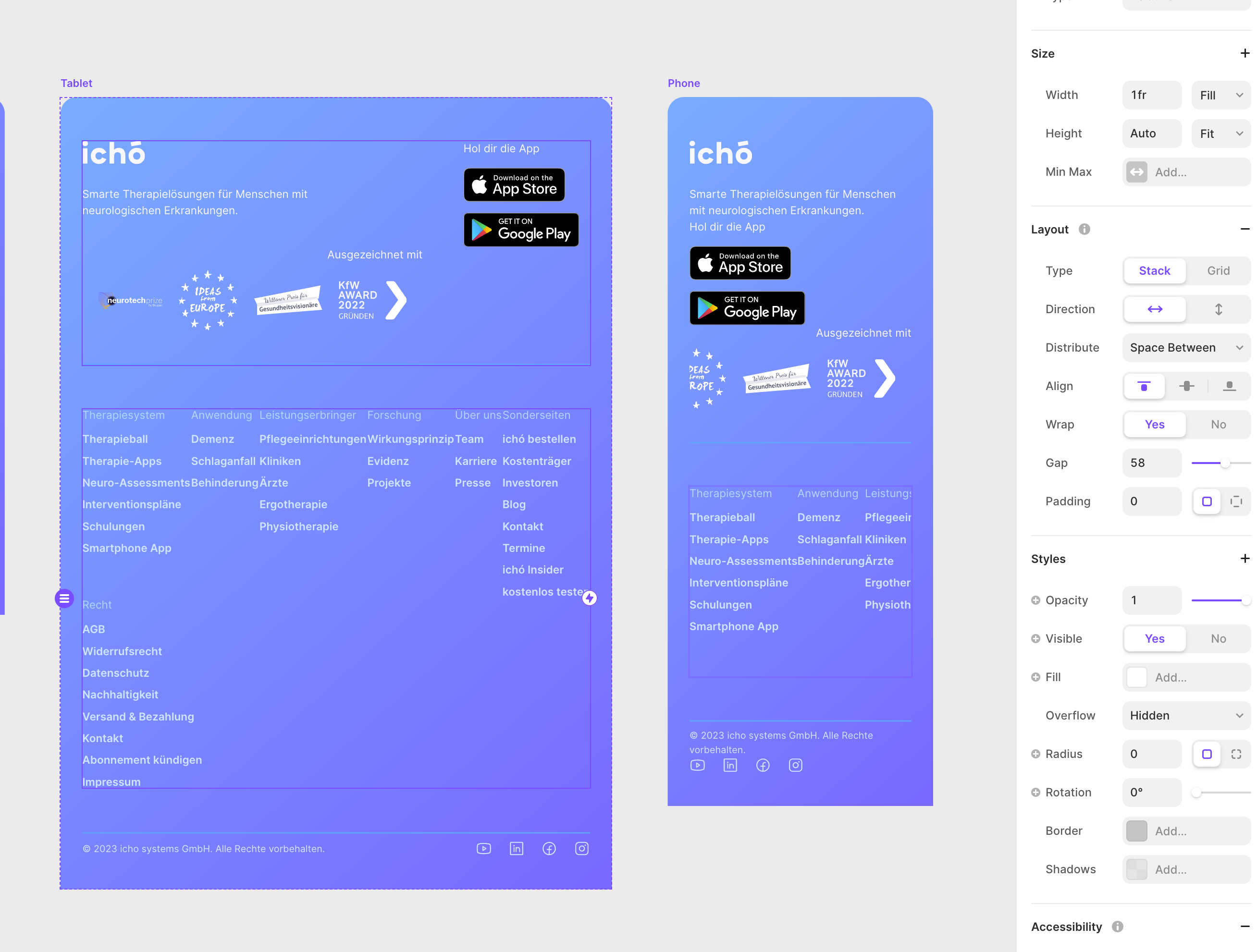 Gap Options in wrapped stacks (or individuell Gaps in Grids) | Framer